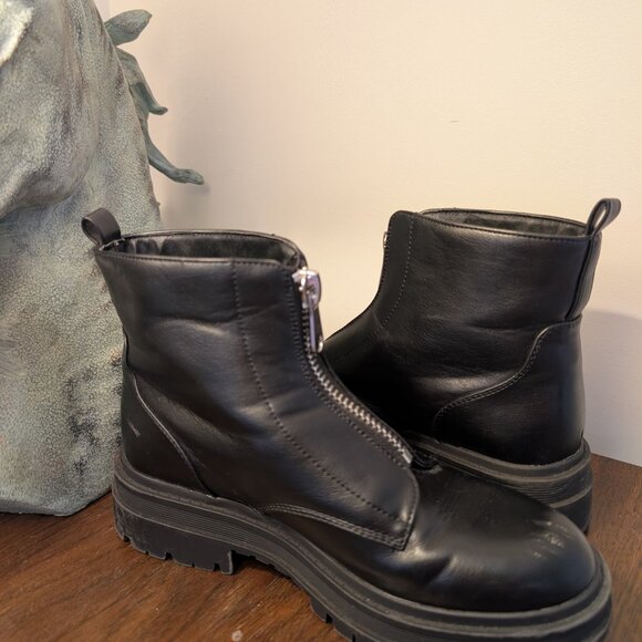 Indigo Run Combat Zip up Boots - Picture 2 of 4